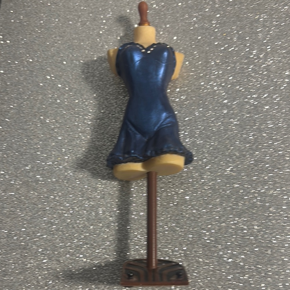 Sexy blue nighty with stand for display
